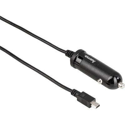 Hama USB-Ladegerät Mini USB Kfz-Ladekabel, Mini-USB Ladekabel für PKW schwarz Akku-Ladegeräte Technik Zubehör
