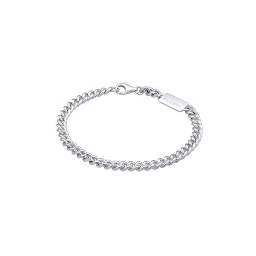 KUZZOI - Herren Rundpanzer Massiv 925 Silber Herrenschmuck 1 ct