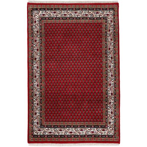 "Orientteppich WOVEN ARTS ""Orientteppich Mir"" Teppiche Gr. B/L: 60 cm x 90 cm, 15 mm, 1 St., rot Orientalische Muster"