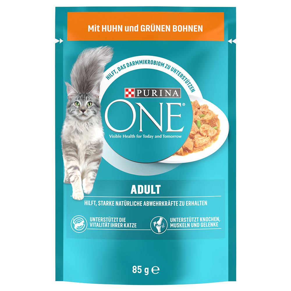 PURINA ONE 26 x 85 g Umido per gatto - Adult con Pollo e Fagiolini