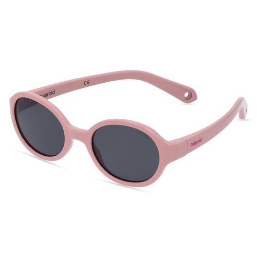 Polaroid PLD K004/S Kinder-Sonnenbrille Vollrand Oval Acetat-Gestell, pink