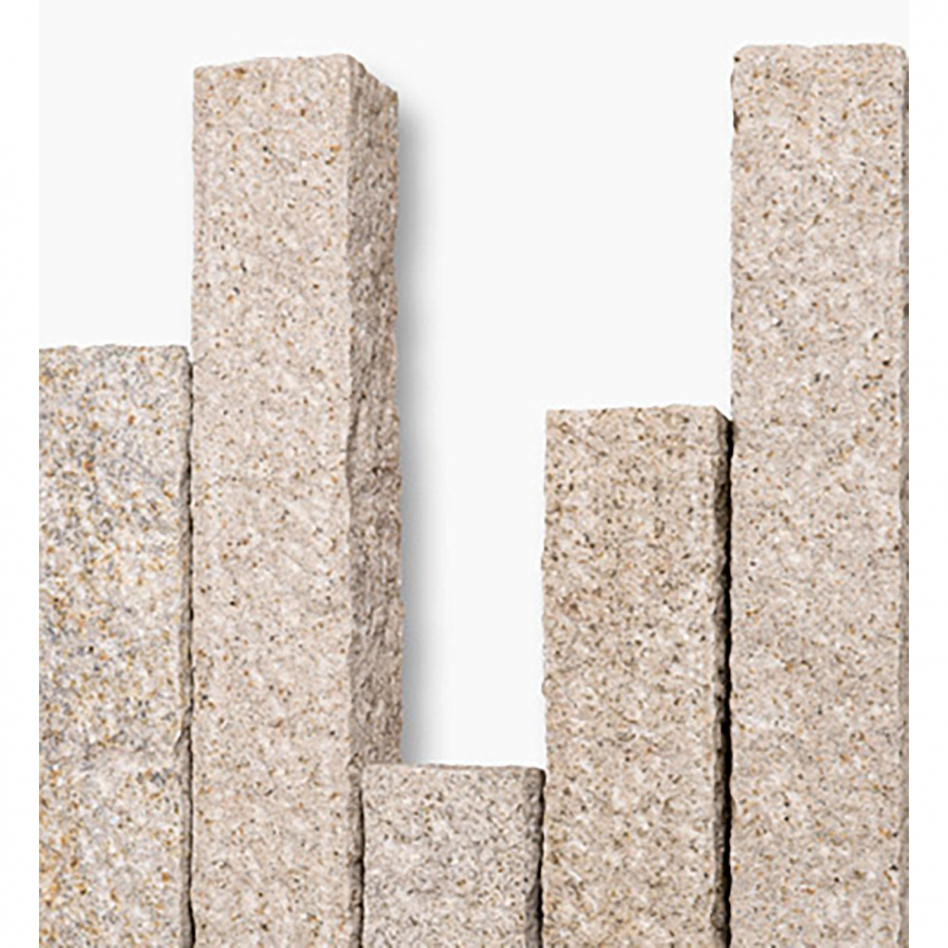 Seltra Natursteine Palisaden SOL RUSTIQUE+ Granit gelb-grau, 12x12x75 cm Image