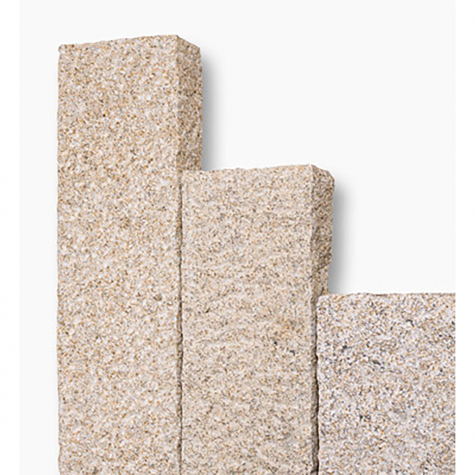 Seltra Natursteine Palisaden SOL RUSTIQUE+ Granit gelb-grau, 10x25x150 cm Image