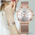 MEGIR-Montre de sport à quartz étanche pour femme montre-bracelet de luxe pour femme horloge