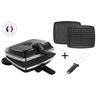 Croque-wafer-wafer 2 piastre 1000w nero - 039224 Lagrange