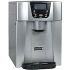 Macchina per cubetti di ghiaccio da 140 w 12 kg / 24 ore e distributore di acqua argento - hzb12eau