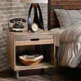 Renu Nightstand with 1 Drawer and Open Storage Shelf