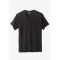 Men's Big & Tall Hanes Stretch Cotton 3-pack V-Neck Undershirt by Hanes in Black (Size XL)