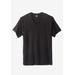 Men's Big & Tall Hanes Stretch Cotton 3-pack V-Neck Undershirt by Hanes in Black (Size XL)