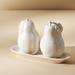 Anthropologie Dining | Nib Anthropologie-Pear Stoneware Salt & Pepper Shakers | Color: Cream | Size: Os