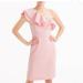 J. Crew Dresses | J. Crew Seersucker One Shoulder Mini Dress - Size 2 | Color: Pink/White | Size: 2