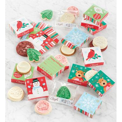 Holiday Cookie Card Set Of 20, Christmas Gifts by Cheryl's Cookies
