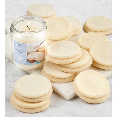 Buttercream Frosted Candle And Cookies by Cheryl's Cookies