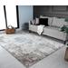 Brown/White 84 x 24 x 0.5 in Area Rug - Luxe Weavers Rug 7680 Abstract Persian-Rugs Stain Resistant, Machine-Made, Brown/6" x 9" | Wayfair