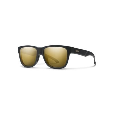 Smith Lowdown Slim 2 Sunglasses Matte Black Gold Frame ChromaPop Polarized Black Gold Lens 2010440NZ51HN