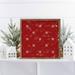 The Holiday Aisle® Pattern White Snowflake Wallpaper Red Wood in Brown | 16 H x 16 W x 1.5 D in | Wayfair A2A26AA28D2F44F3A7E34817DAAADDD0