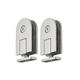 Frameless glass door hinge 360 degrees pivot hinge Bathroom door clamps 304 stainless steel Shower door accessories Door Holder wine cabinet Showcase Replacement Kit for 5-10mm tempered glass (2 PCS)