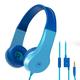 Motorola Sound JR200 - Kinder Kopfhörer mit Kabel - Kabelgebunder Kinderkopfhörer mit Lautstärkebegrenzung 85 dB und Audio Splitter - BPA Frei - ab 3 Jahren - Blue