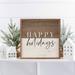 The Holiday Aisle® Happy Holidays Modern Whitewash Wood in Brown | 16 H x 16 W x 1.5 D in | Wayfair 57C19D12A18E48608C5456932A9A7114