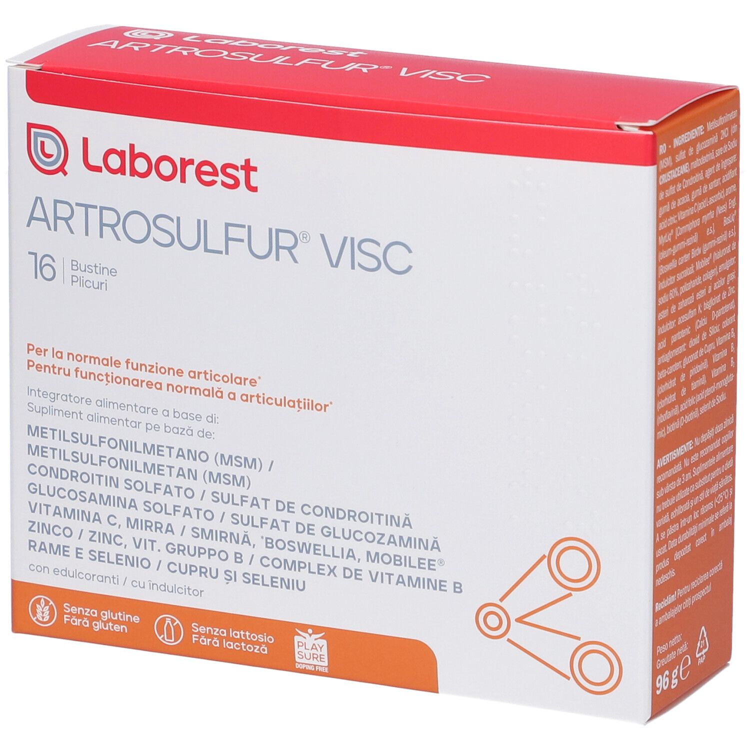 LABOREST® ARTROSULFUR VISC 16x6 g Polvere per soluzione orale