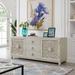 Contemporary 2 Door 3 Drawer Accent Cabinet In Antique Linen Finish - Liberty Furniture 2057W-AC7229