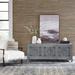 Contemporary 65 Inch 3 Door Accent TV Stand In Weathered Honey & Soft Wash Gray Finish - Liberty Furniture 2077-AC6526