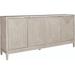 Contemporary 4 Door Accent Cabinet In Washed Taupe & Silver Champagne Finish - Liberty Furniture 2146-AC1000