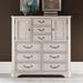 Traditional Dressing Chest In Porcelain White Finish w/ Churchill Brown Tops - Liberty Furniture 455W-BR42