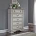 Traditional 5 Drawer Chest In Weathered Brown & Antique White Finish - Liberty Furniture 520-BR41