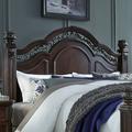 Traditional King Poster Headboard In Cognac Finish - Liberty Furniture 737-BR03