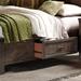 Rustic One Sided Storage Rail In Rock Beaten Gray Finish with Saw Cuts - Liberty Furniture 759-BR90SR