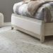 Contemporary King Uph Panel Footboard In Washed Taupe & Silver Champagne Finish - Liberty Furniture 902-BR16FU