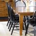 Traditional Bow Back Side Chair - Black In Rustic Oak & Black Finish - Liberty Furniture 17-C4050