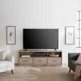 Contemporary Entertainment TV Console In Burnished Beige Finish - Liberty Furniture 421-TV70