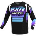 FXR Revo Comp Motocross Jersey, schwarz-lila, Größe S