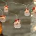 Northlight Seasonal 10-Count LED Santa Claus Micro Christmas Light Set 4.5ft Clear Wire in White | 2 H x 54 W x 0.25 D in | Wayfair