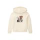 TOM TAILOR Mädchen Kinder Hoodie mit Print 1032971, Weiß, 116-122