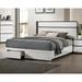 Wade Logan® Arakawa Storage Platform Bed Metal in Brown/Gray/White | 44.25 H x 65.25 W x 83.88 D in | Wayfair 9C47B376E3794EB89E9BCCA1D3C27689