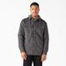 Dickies Men's Water Repellent Duck Hooded Shirt Jacket - Slate Gray Size M (TJ213)