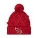 Women's New Era Cardinal Arizona Cardinals Toasty Cuffed Knit Hat with Pom