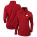 Women's Columbia Red Wisconsin Badgers Outward Nine Quarter-Zip Pullover Top