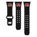 Black Cincinnati Bengals Logo Silicone Apple Watch Band