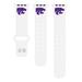 White Kansas State Wildcats Logo Silicone Apple Watch Band