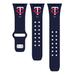 Navy Minnesota Twins Logo Silicone Apple Watch Band