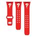 Red Philadelphia Phillies Logo Silicone Apple Watch Band