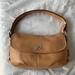 Coach Bags | Coach Leather Hobo Shoulder Bag | Color: Silver/Tan | Size: Os