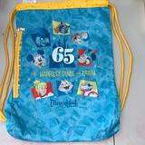 Disney Accessories | Authentic Disney Parks Merchandise -Disneyland Resort 65 Yrs Drawstring/Rope Bag | Color: Blue/Yellow | Size: 18x13