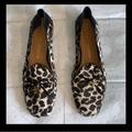 Tory Burch Shoes | Leopard Print Calf Hair Apron Toe Loafers | Color: Brown/Cream | Size: 9