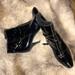 Nine West Shoes | Black Patent Leather Ankle Boots 3” Heel With Side Zip Up Boot | Color: Black | Size: 8