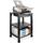 Kantek 3-Shelf Mobile Printer/Fax Stand, Black